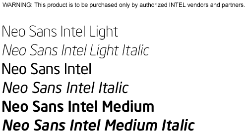 字体设计是Intel副业？字体包售价156美元