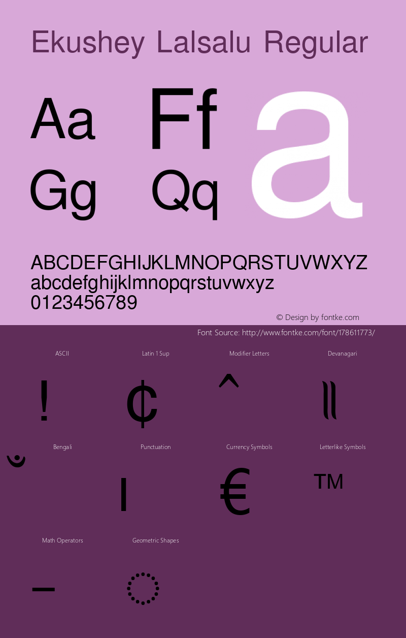 Ekushey Lalsalu Font Family|Ekushey Lalsalu-Uncategorized Typeface 