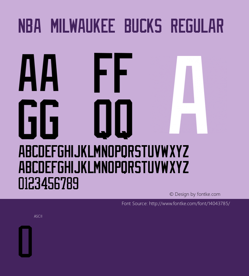 NBA Bucks Font Download (Milwaukee Bucks Font) - Fonts4Free