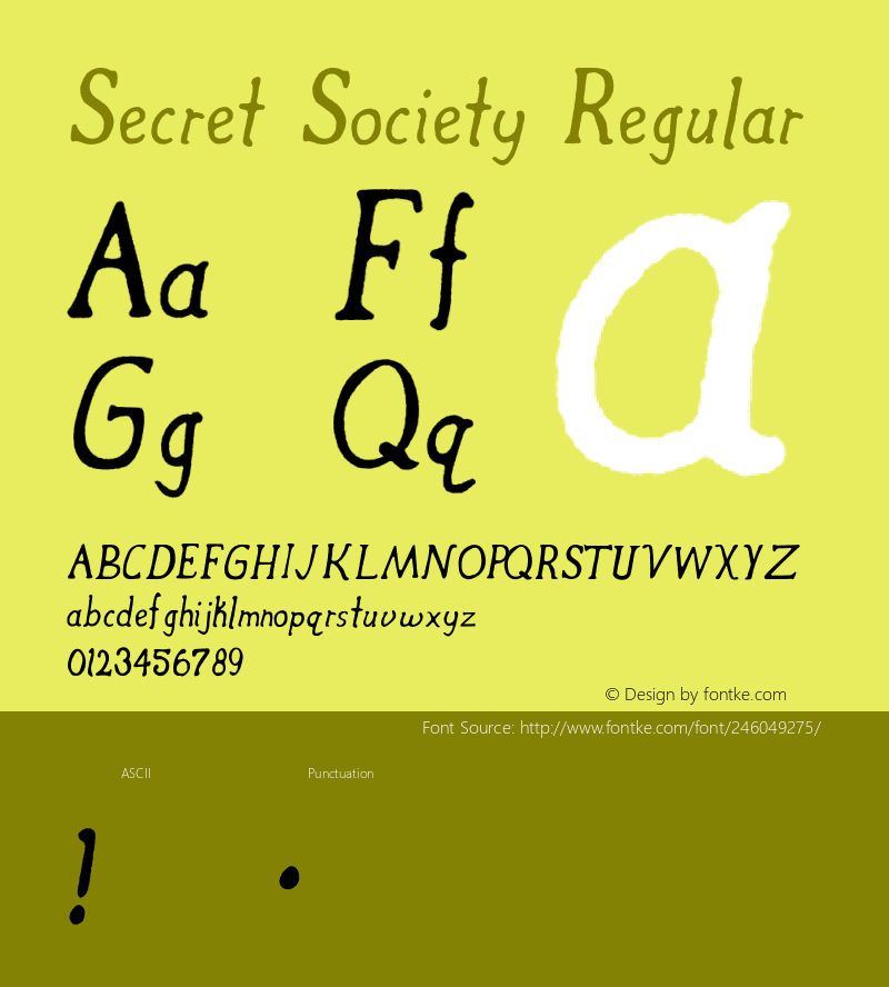 Secret Society - A Vintage Serif